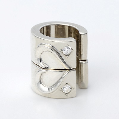 シルバーペアイヤーカフ