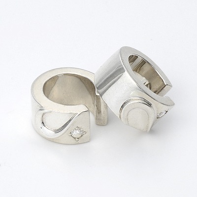 シルバーペアイヤーカフ