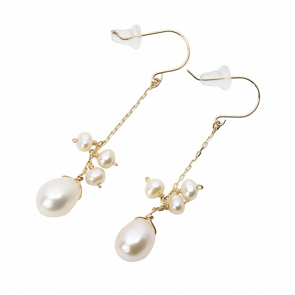 イエローゴールドピアス