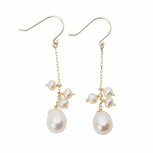 Irise coffret イエローゴールドピアス