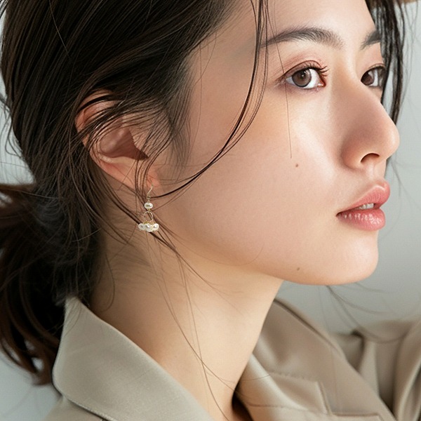 イエローゴールドピアス