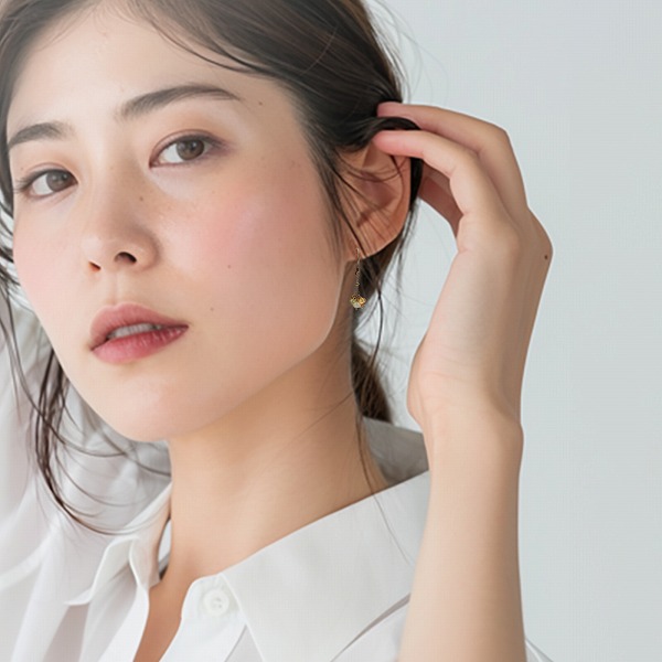 イエローゴールドピアス