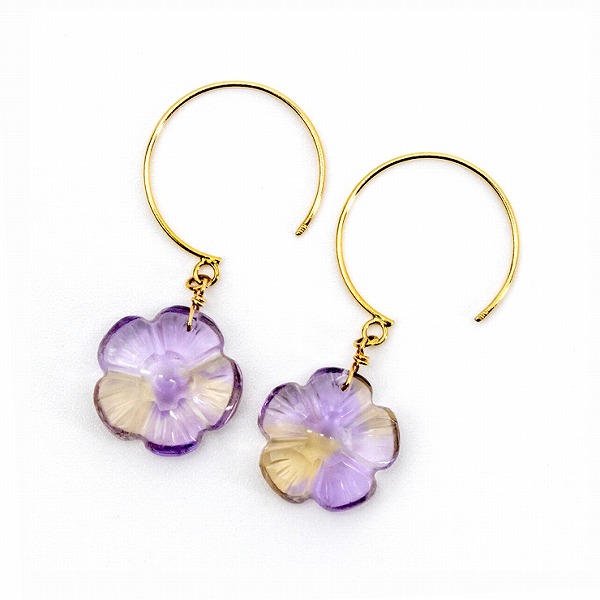 イエローゴールドピアス