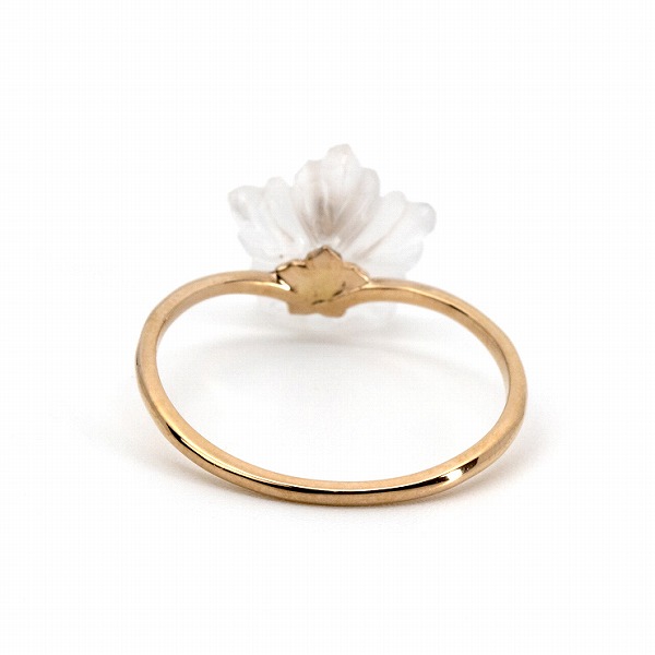 ピンクゴールドリング