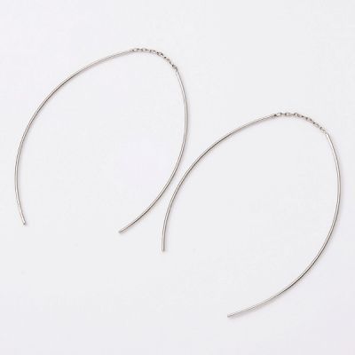 ホワイトゴールドアメリカンピアス