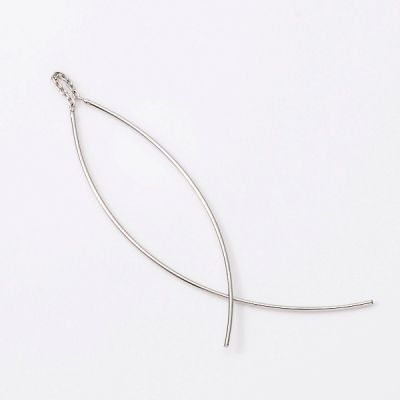 ホワイトゴールドアメリカンピアス