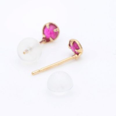 イエローゴールドスタッドピアス