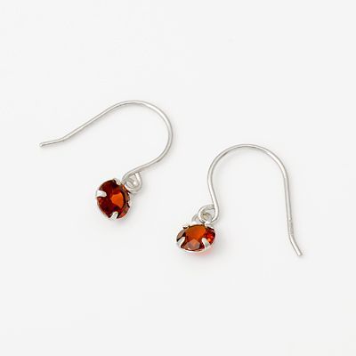 ホワイトゴールドフックピアス