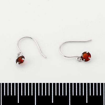 ホワイトゴールドフックピアス