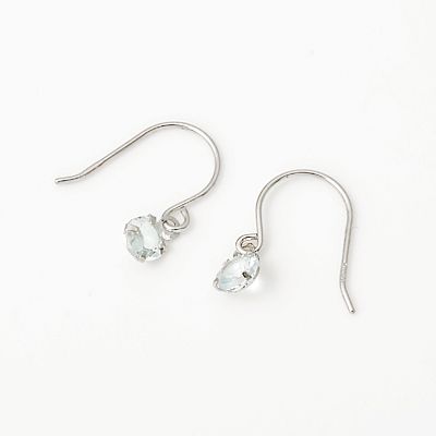 ホワイトゴールドフックピアス