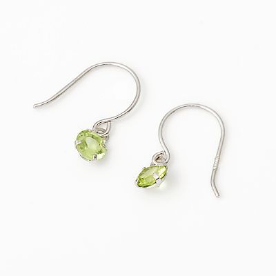 ホワイトゴールドフックピアス