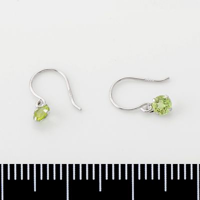 ホワイトゴールドフックピアス