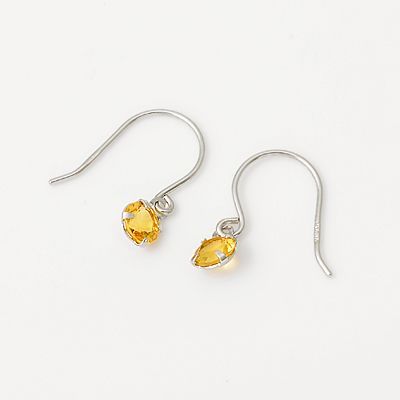 ホワイトゴールドフックピアス