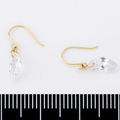 イエローゴールドフックピアス