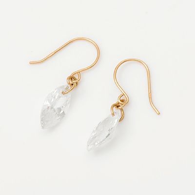 ピンクゴールドフックピアス