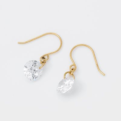 イエローゴールドフックピアス