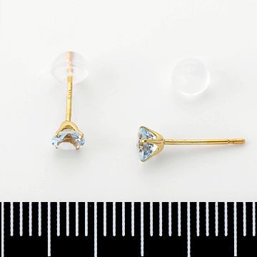 イエローゴールドスタッドピアス