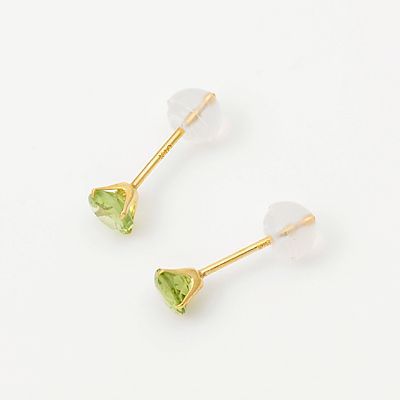 イエローゴールドスタッドピアス