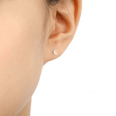 イエローゴールドスタッドピアス