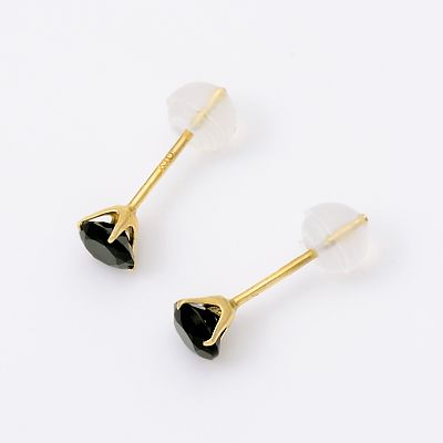 イエローゴールドスタッドピアス