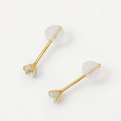 イエローゴールドスタッドピアス