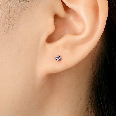 イエローゴールドスタッドピアス