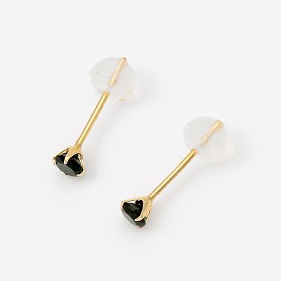 イエローゴールドスタッドピアス