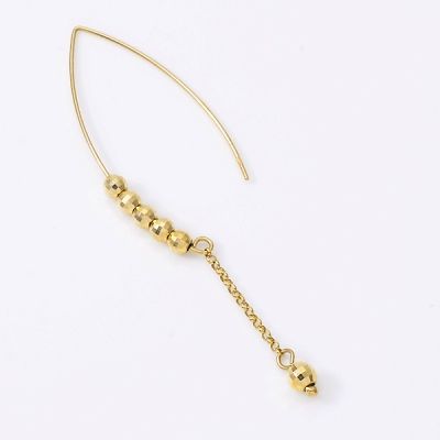 イエローゴールドフックピアス