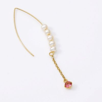 イエローゴールドフックピアス