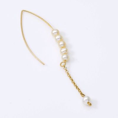 イエローゴールドフックピアス