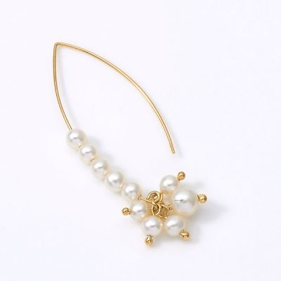 イエローゴールドフックピアス