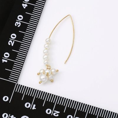 イエローゴールドフックピアス