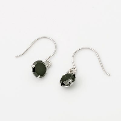 ホワイトゴールドフックピアス