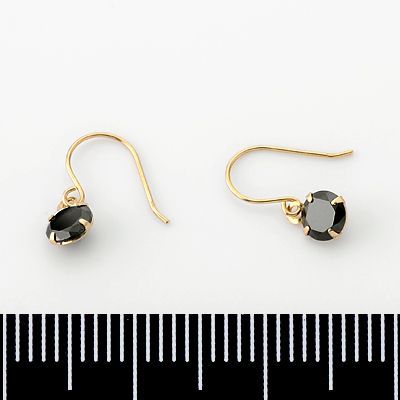 イエローゴールドフックピアス