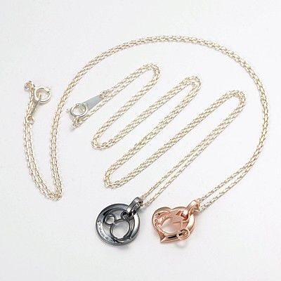 シルバーペアネックレス