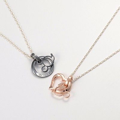 シルバーペアネックレス