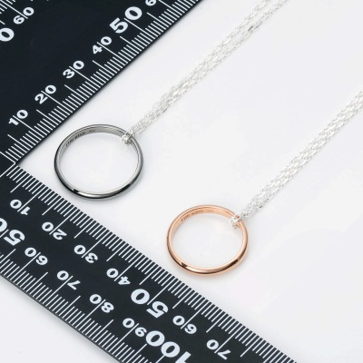 シルバーペアネックレス