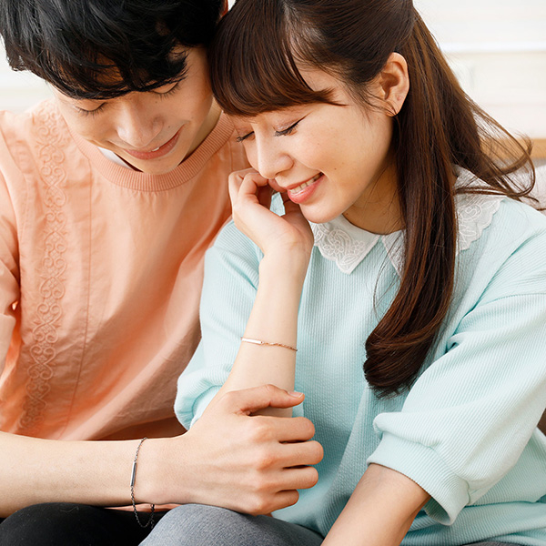 シルバーチェーンブレスレット