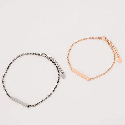 シルバーチェーンブレスレット