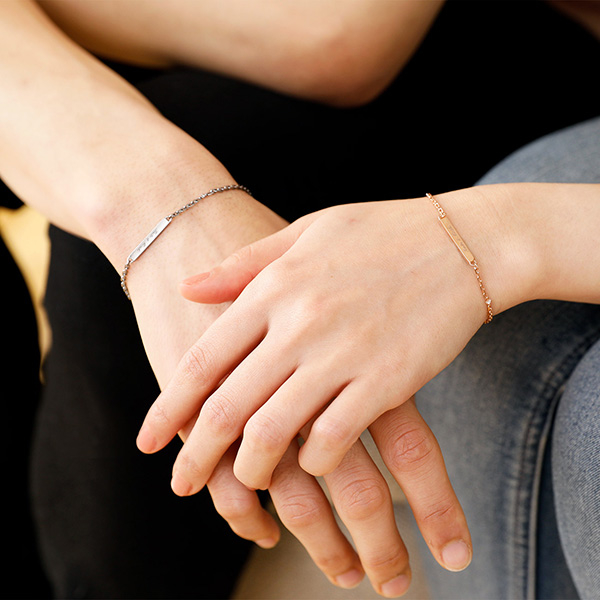 シルバーチェーンブレスレット