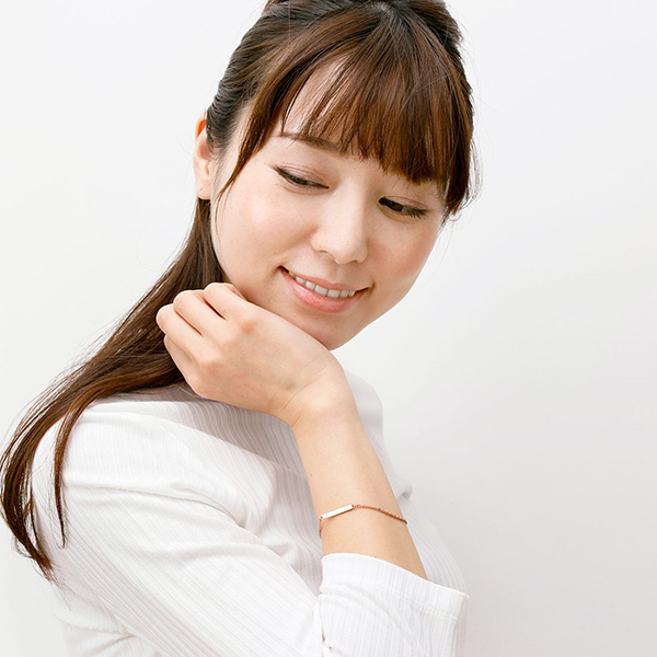 シルバーチェーンブレスレット