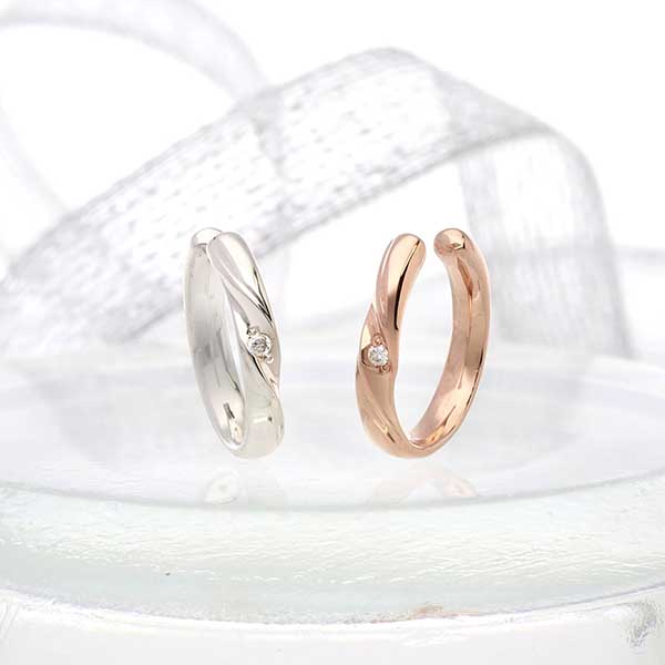 シルバーペアイヤーカフ