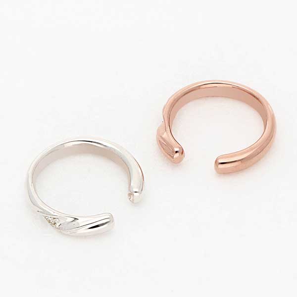 シルバーペアイヤーカフ