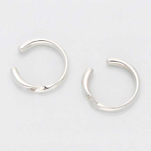 シルバーペアイヤーカフ