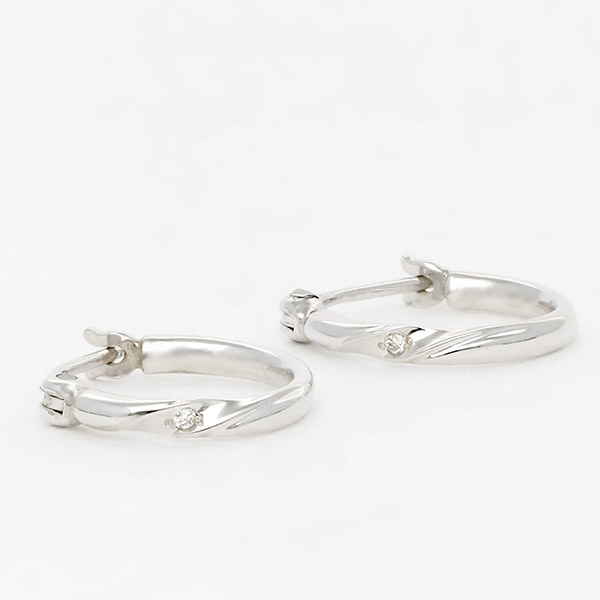 シルバーペアピアス