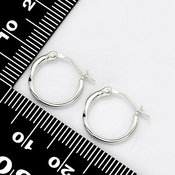 シルバーペアピアス