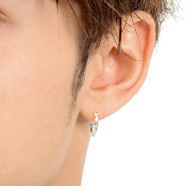 シルバーペアピアス