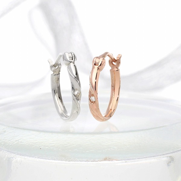 シルバーペアピアス