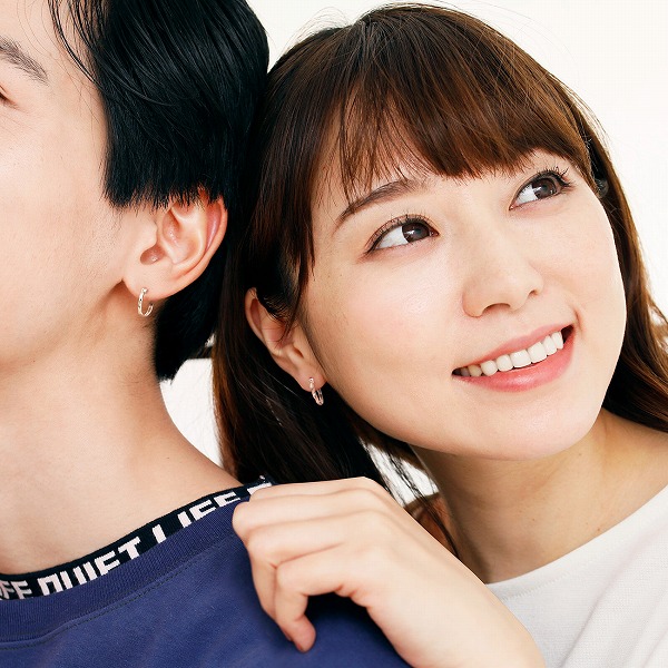 シルバーペアピアス