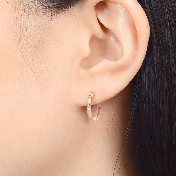 シルバーペアピアス
